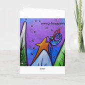 Winterfeest III Kerst Kaart (Achterkant)