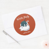 Winterfeest kerstcadeau met Speelgoed Ronde Sticker (Envelop)