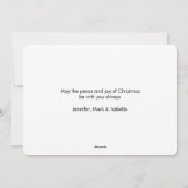 Winterfeest met schitterend paard feestdagenkaart (Achterkant)