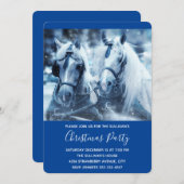 Winterfeest met schitterend paard kaart (Voorkant / Achterkant)