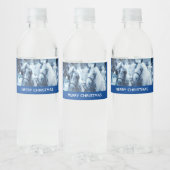 Winterfeest met schitterend paard waterfles etiket (Flessen)