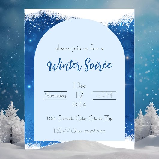 Winterfeest Sneeuw Kaart