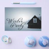 winterfeest : sneeuwt in de cabine flyer (Enkel)