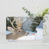 Winterfeest uitnodiging (Staand voorkant)