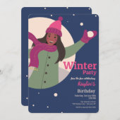 Winterfeest Uitnodigingen (Voorkant / Achterkant)