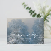 Winterfeest van de begrafenis van het leven kaart (Staand voorkant)
