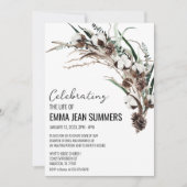 Winterfeest van de Greenery Life Cotton Kaart (Voorkant)