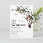 Winterfeest van de Greenery Life Cotton Kaart (Staand voorkant)