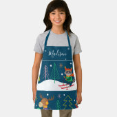 Winterfeestdag — Afdruk met naam en geluid Schort (Insitu)