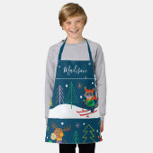 Winterfeestdag — Afdruk met naam en geluid Schort (Gedragen)