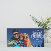 Winterfeestdag fotokaart feestdagenkaart (Staand voorkant)