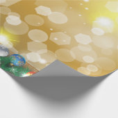 Winterfeestdag Gifts Decoration kerstgoud Cadeaupapier (Hoek)