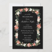 Winterfeestdag kerstbruiloft kaart (Voorkant)