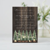 Winterfeestdag kerstfeestdag hout Rustisch Kaart (Staand voorkant)