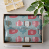 Winterfeestdag kerstmis Mittens Tissuepapier (Geschenk)