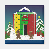 Winterfeestdag Magneet (Voorkant)