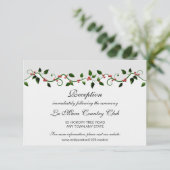 Winterfeestdag - Roodbruine bruiloft — Detail Kaart (Staand voorkant)