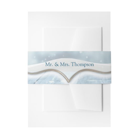 Winterfeestdag Uitnodigingen Wikkel (Voorkant Voorbeeld)