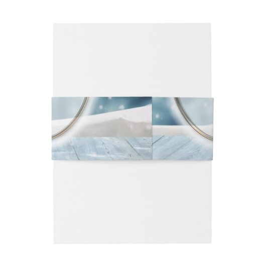 Winterfeestdag Uitnodigingen Wikkel (Achterkant Voorbeeld)