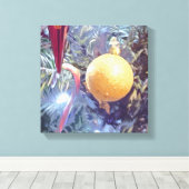 Winterfeestdagen Canvas Afdruk (Insitu (Houten vloer))