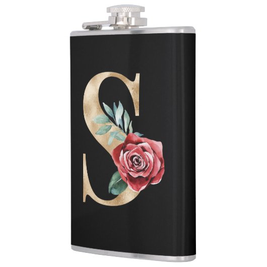 Winterfeestdagen initialen letter S Heupfles (Links)