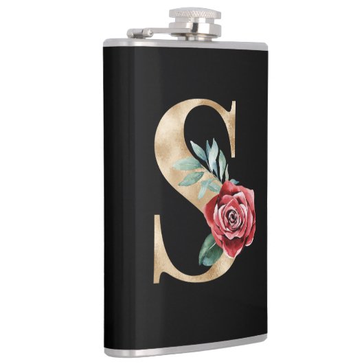 Winterfeestdagen initialen letter S Heupfles (Rechts)