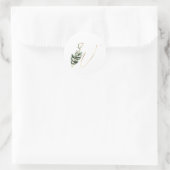 Winterfeestdagen initialen sticker (Tas)