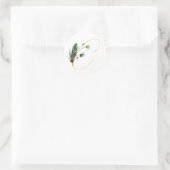 Winterfeestdagen initialen sticker (Tas)