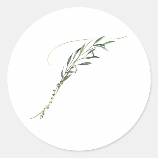 Winterfeestdagen initialen sticker (Voorkant)