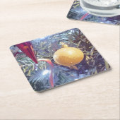 Winterfeestdagen Kartonnen Onderzetters (Schuin)