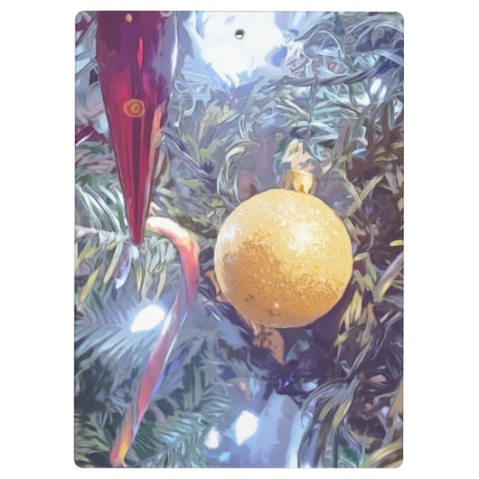 Winterfeestdagen Klembord (Achterkant)