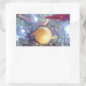 Winterfeestdagen Rechthoekige Sticker (Tas)