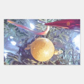 Winterfeestdagen Rechthoekige Sticker (Voorkant)