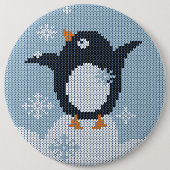 WinterFeestdagen Ronde Button 6,0 Cm (Voorkant)