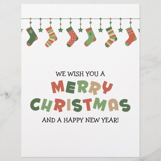 Winterfeestdagen seizoensgebonden akkerland kleuri flyer (Voorkant)