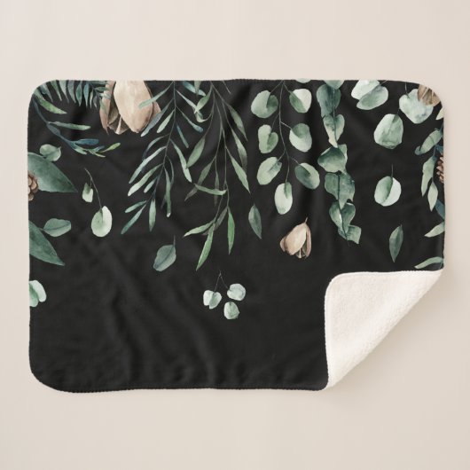 Winterfeestdagen Sherpa Deken (Voorkant (horizontaal))