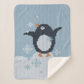 WinterFeestdagen Sherpa Deken (Voorkant)