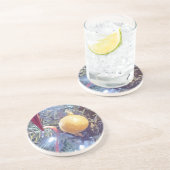 Winterfeestdagen Zandsteen Onderzetter (Zijkant)