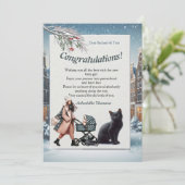 Winterfeesten in de sneeuw, met Kittens (Staand voorkant)