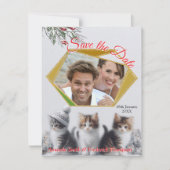 Winterfeesten in de sneeuw, met Kittens Aankondiging (Voorkant)