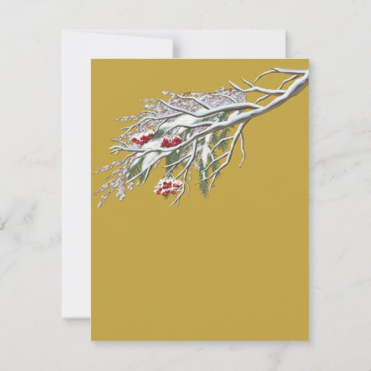 Winterfeesten in de sneeuw, met Kittens Aankondiging (Achterkant)