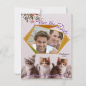 Winterfeesten in de sneeuw, met Kittens Aankondiging (Voorkant)