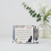 Winterfeesten in de sneeuw, met Kittens Informatiekaartje (Staand voorkant)