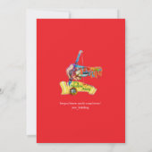 Winterfeesten in de sneeuw, met Kittens Kaart (Achterkant)