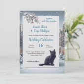 Winterfeesten in de sneeuw of in de zon. kaart (Staand voorkant)