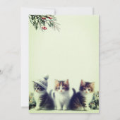 Winterfeesten in de sneeuw of in de zon. kaart (Achterkant)