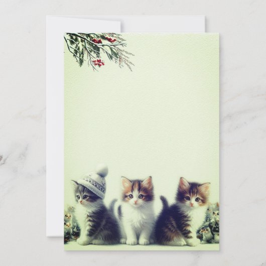 Winterfeesten in de sneeuw of in de zon. kaart (Achterkant)