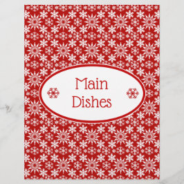 Winterfeestvlokken Ontvang papier