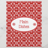 Winterfeestvlokken Ontvang papier (Voorkant)