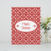 Winterfeestvlokken Ontvang papier (Staand voorkant)